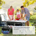 Folding Camping Table with Storage Cabinet and Adjustable Height