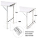 Folding Camping Table with Storage Cabinet and Adjustable Height