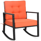 SEDOL Heavy-Duty Outdoor Wicker Rocking Chair | All-Weather PE Rattan Patio Armchair with 13cm Ultra-Thick Cushions | 180KG Capacity Rust-Resistant Frame | Removable Waterproof Covers