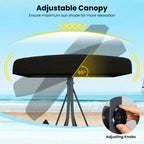 SEDOL 3-Person Heavy-Duty Porch Swing with Stand | Breathable All-Weather PE Rattan Seat & Back | 450KG Load Capacity A-Frame Construction with 65° Precision Adjustable Sun Canopy