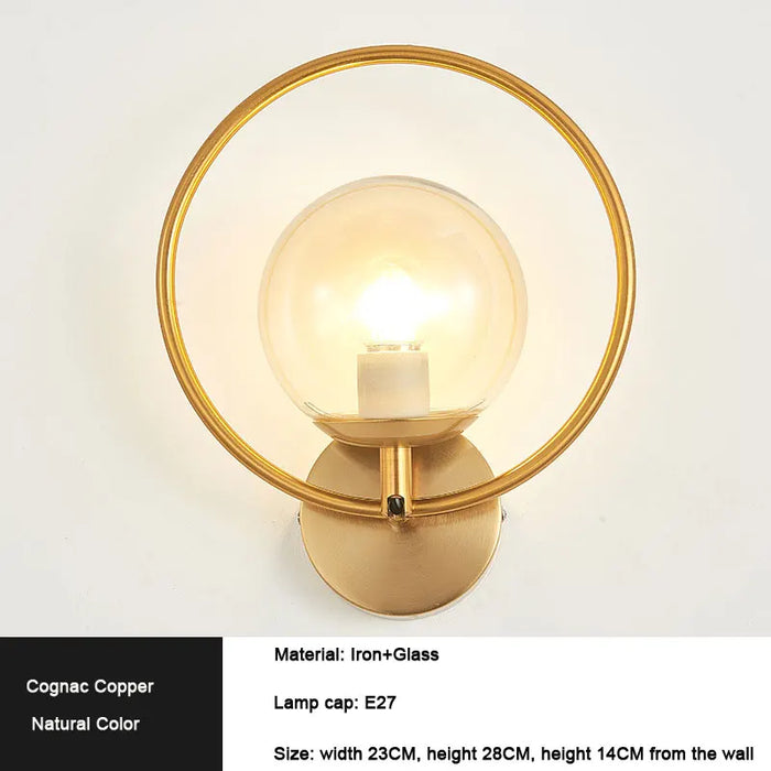 Framed Orb Wall Light
