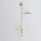 Golden Spiral Pendant Light