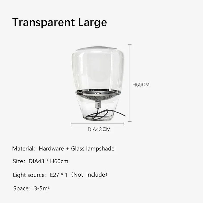 Czech Glass Balloon Table Lamp