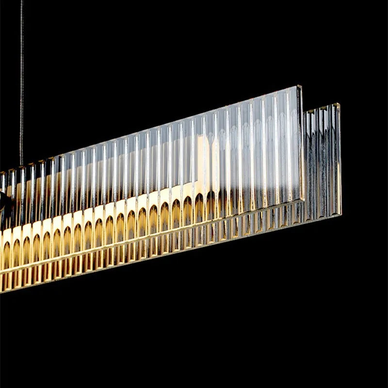Fluted Crystal Pendant Lamp