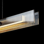 Fluted Crystal Pendant Lamp