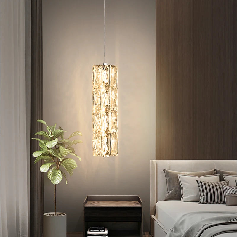 Crystal Diamond Pendant Light