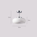 Retro Orange Glass Ceiling Light