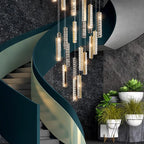 Golden Prisms Chandelier