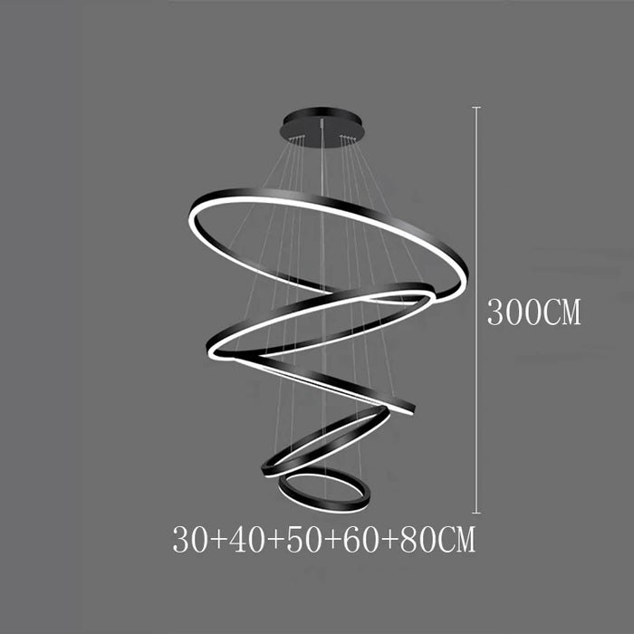 Celestial Orbit Rings Chandelier