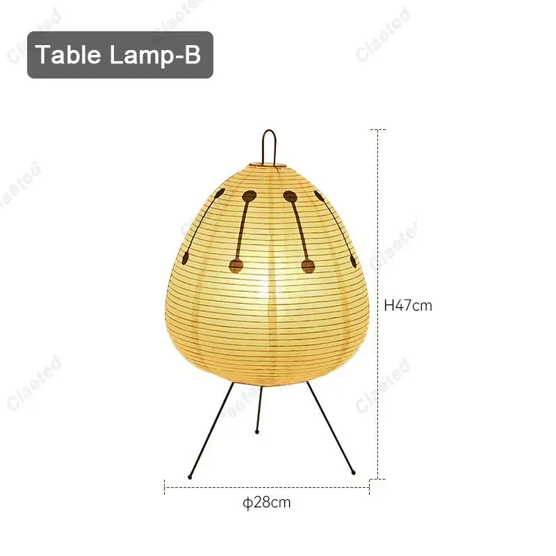 Japanese Rice Paper Table Lamp