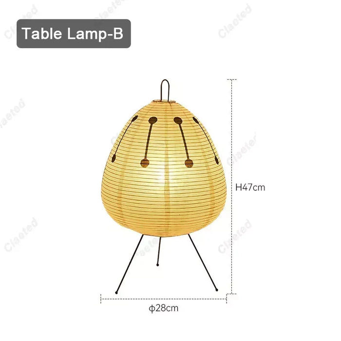 Japanese Rice Paper Table Lamp