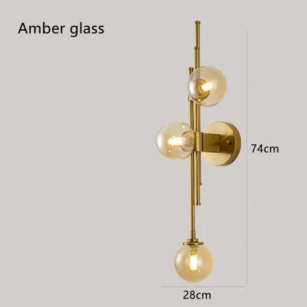 Golden Cluster Wall Light