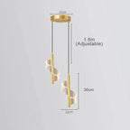 Golden Spiral Pendant Light