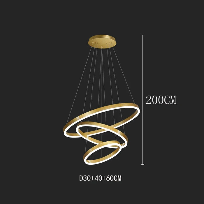 Celestial Orbit Rings Chandelier