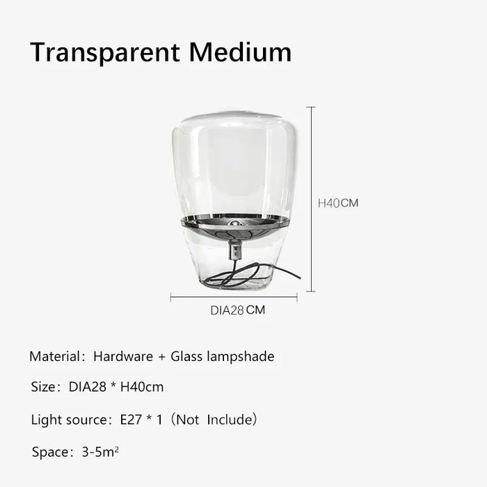 Czech Glass Balloon Table Lamp