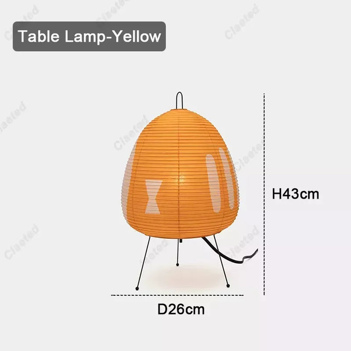 Japanese Rice Paper Table Lamp
