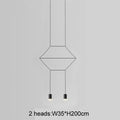 Nordic Black Wireflow Pendant Light