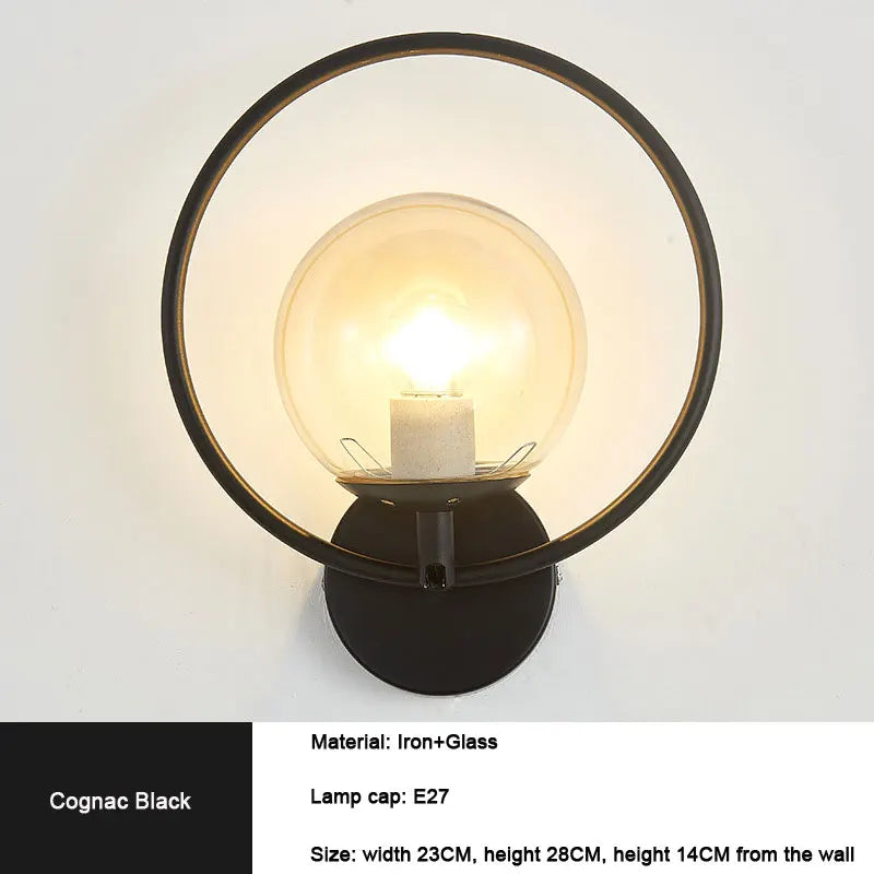 Framed Orb Wall Light