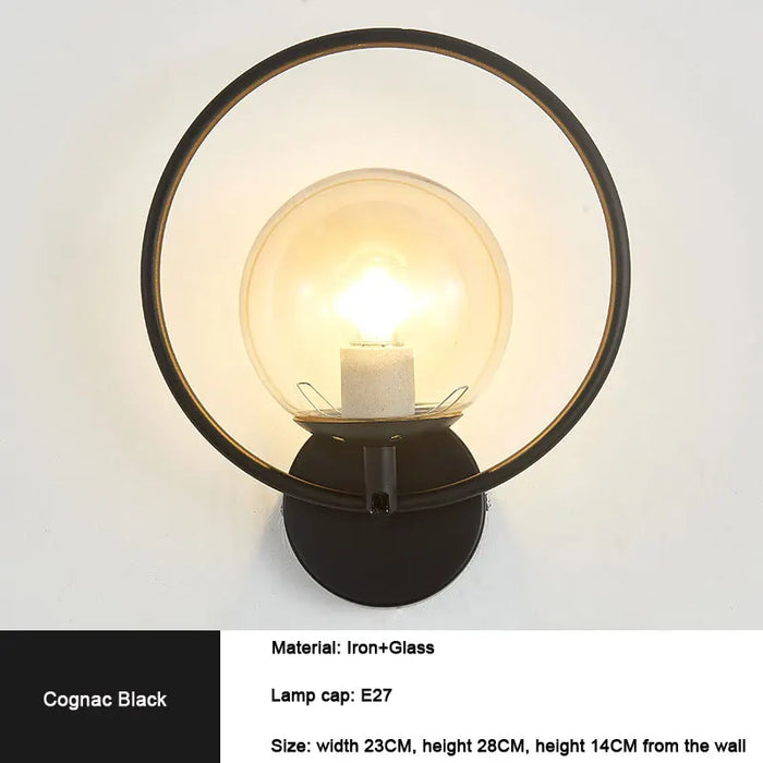 Framed Orb Wall Light