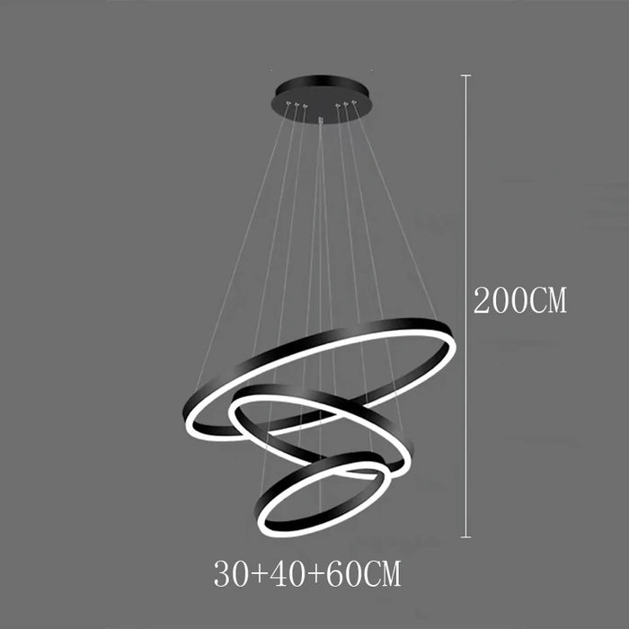 Celestial Orbit Rings Chandelier
