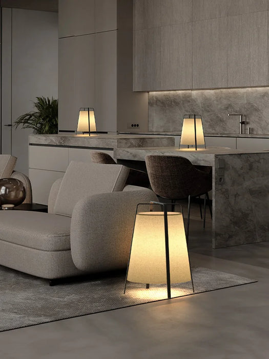 Japanese Retro Fabric Floor Lamp