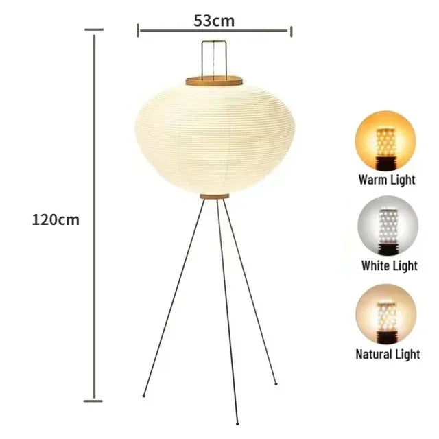 Noguchi Akari Rice Paper Floor Lamp
