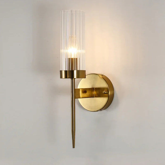 Fluted Glass Wall Light