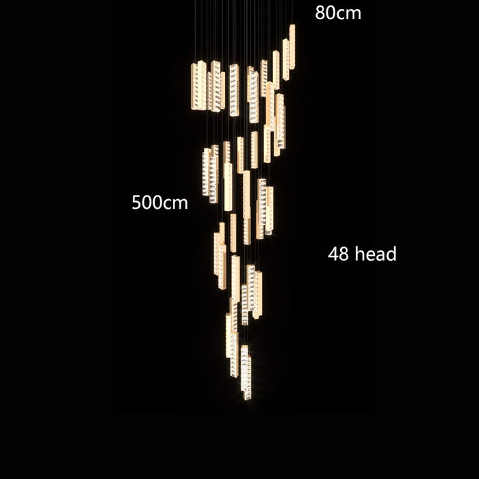 Golden Prisms Chandelier