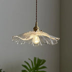 Vintage Flower Glass Pendant Light
