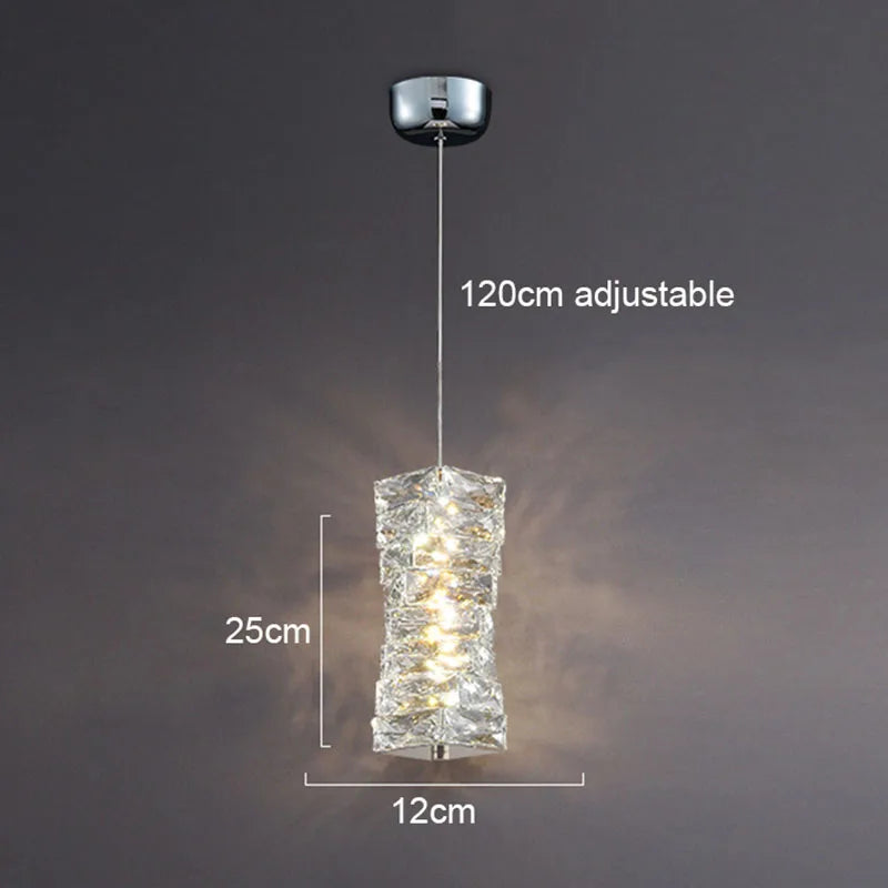 Crystal Cube Wall Sconce