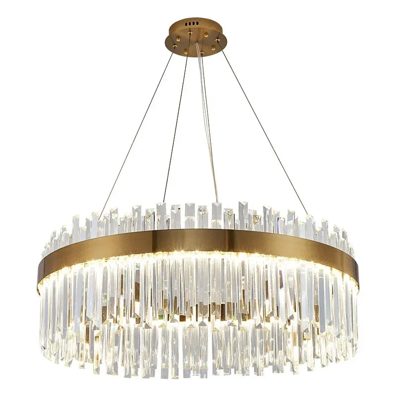 Gold Crystal Pendant Light