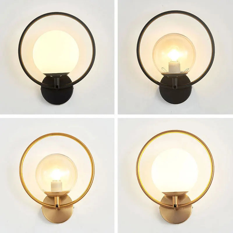 Framed Orb Wall Light