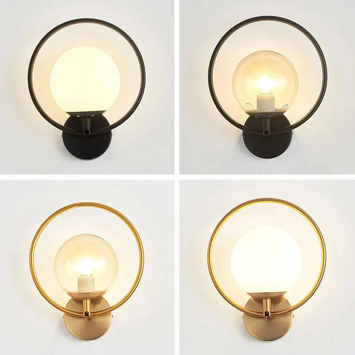 Framed Orb Wall Light