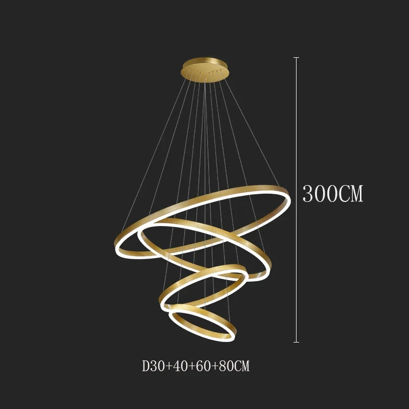 Celestial Orbit Rings Chandelier