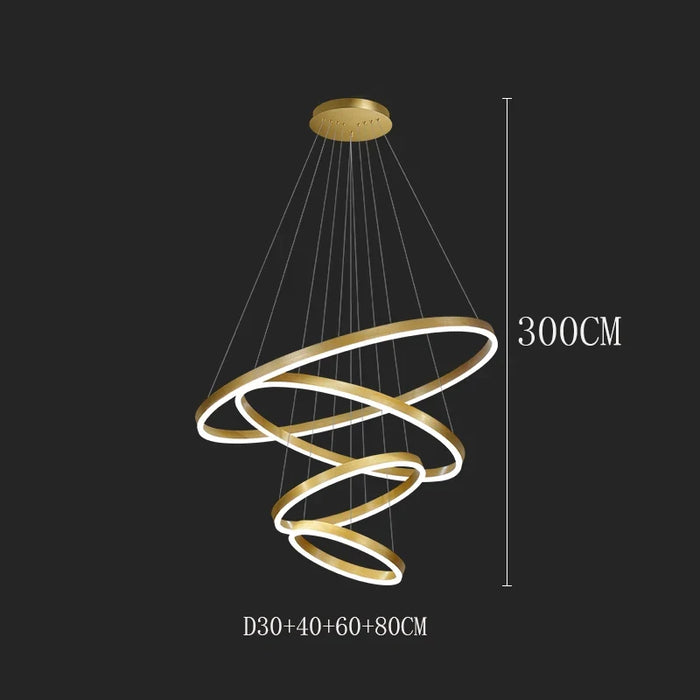 Celestial Orbit Rings Chandelier