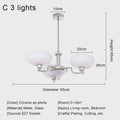 Nordic Chrome Glass Ball Chandelier