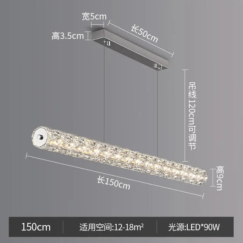Italian Crystal Pendant Light