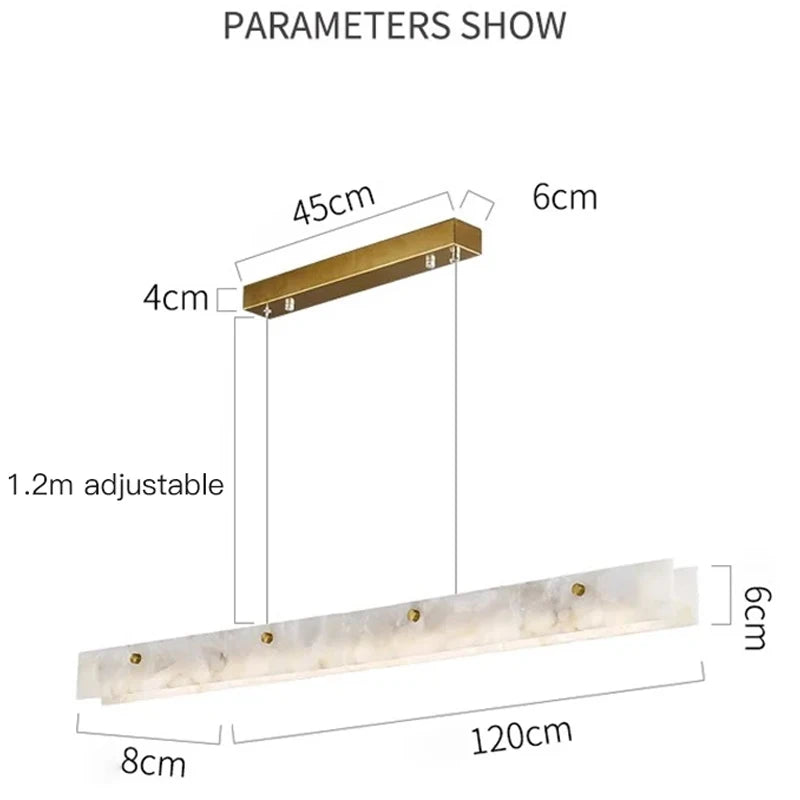 Marble Luxe Beam Pendant