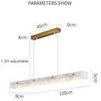 Marble Luxe Beam Pendant