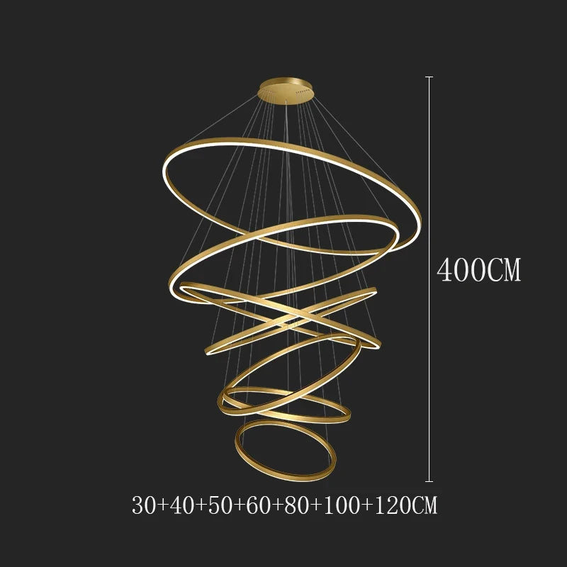 Celestial Orbit Rings Chandelier