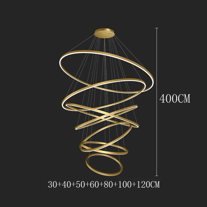 Celestial Orbit Rings Chandelier
