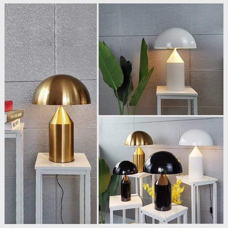 Gold Mushroom Table Lamp