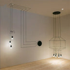 Nordic Black Wireflow Pendant Light