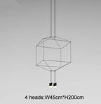 Nordic Black Wireflow Pendant Light