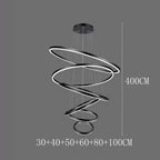 Celestial Orbit Rings Chandelier