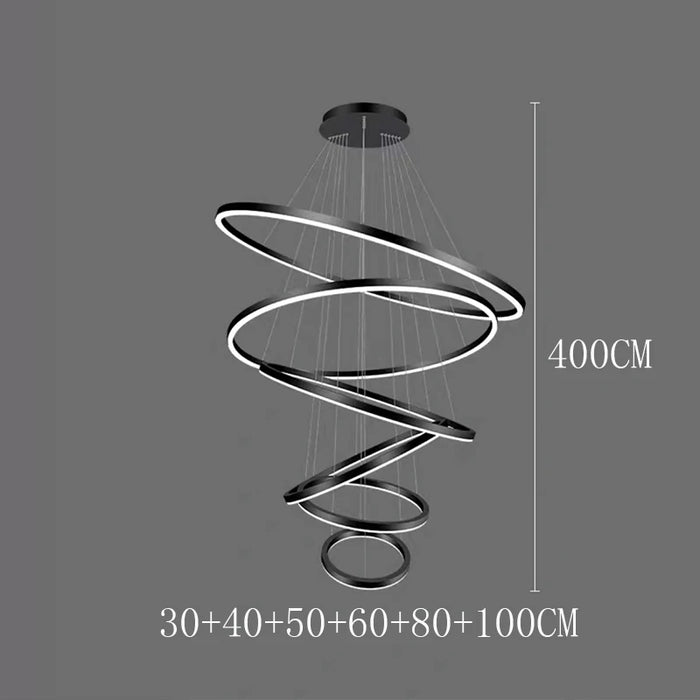 Celestial Orbit Rings Chandelier