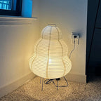 Wabi-Sabi Rice Paper Floor Lamp