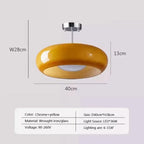 Retro Orange Glass Ceiling Light
