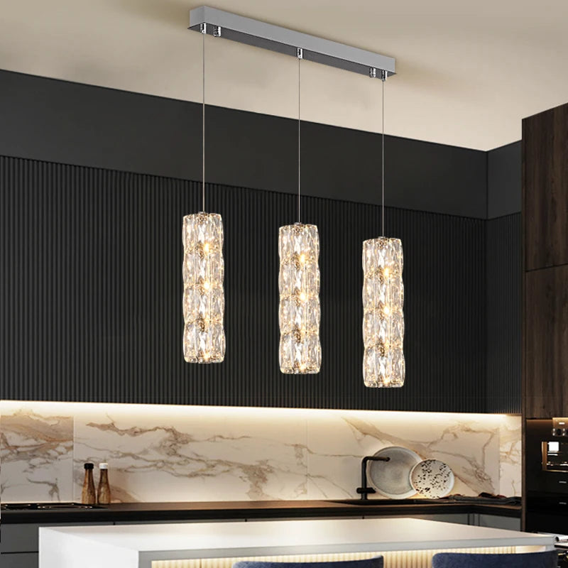 Crystal Diamond Pendant Light