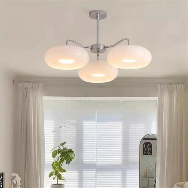 Retro Orange Glass Ceiling Light